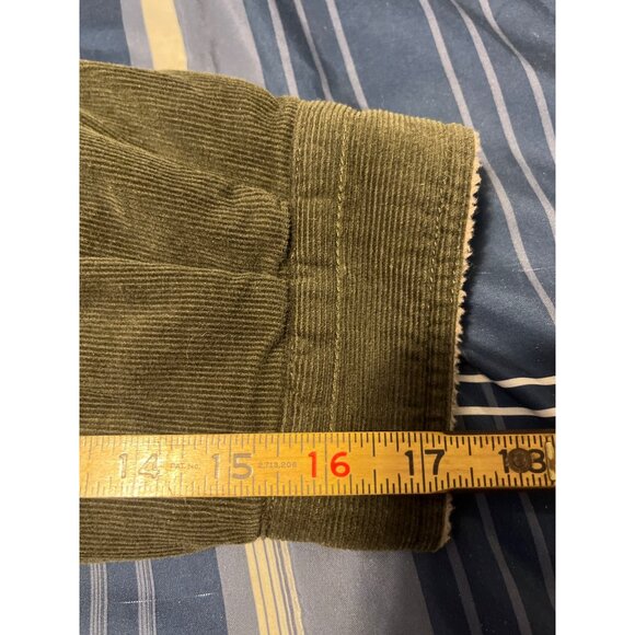 NWT Woolrich Womens 2XL Green Corduroy Sherpa Lined Chore Jacket Button Closure - Picture 6 of 8